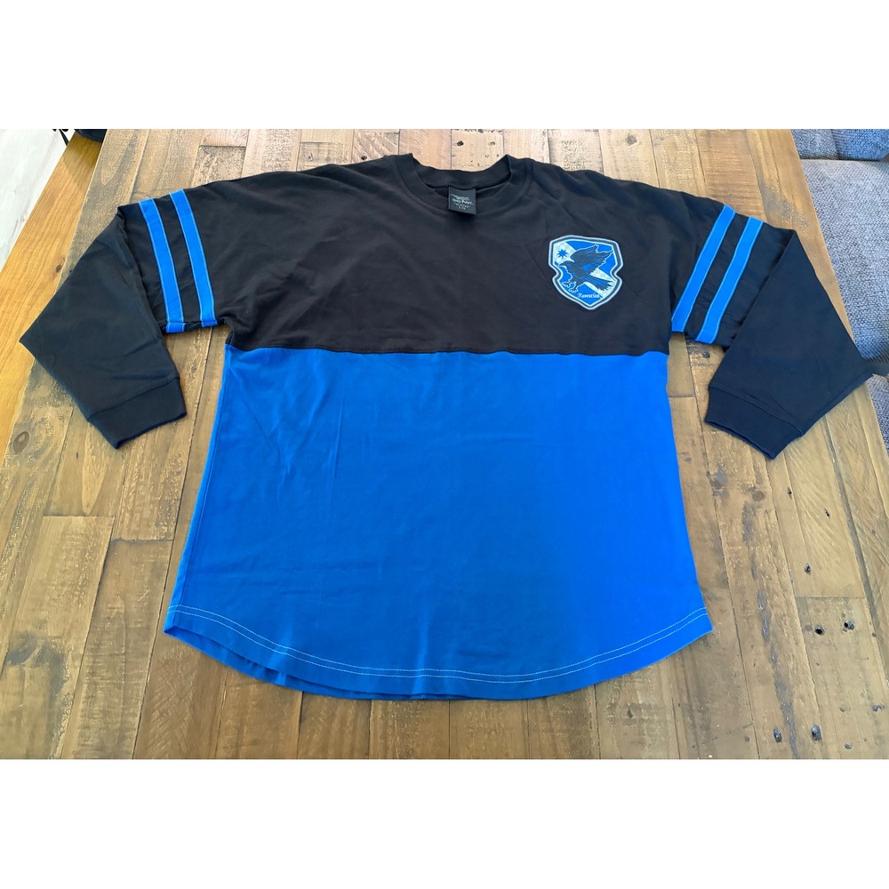 Harry Potter Ravenclaw Spirit Jersey Universal Studios Blue Black Large NWT